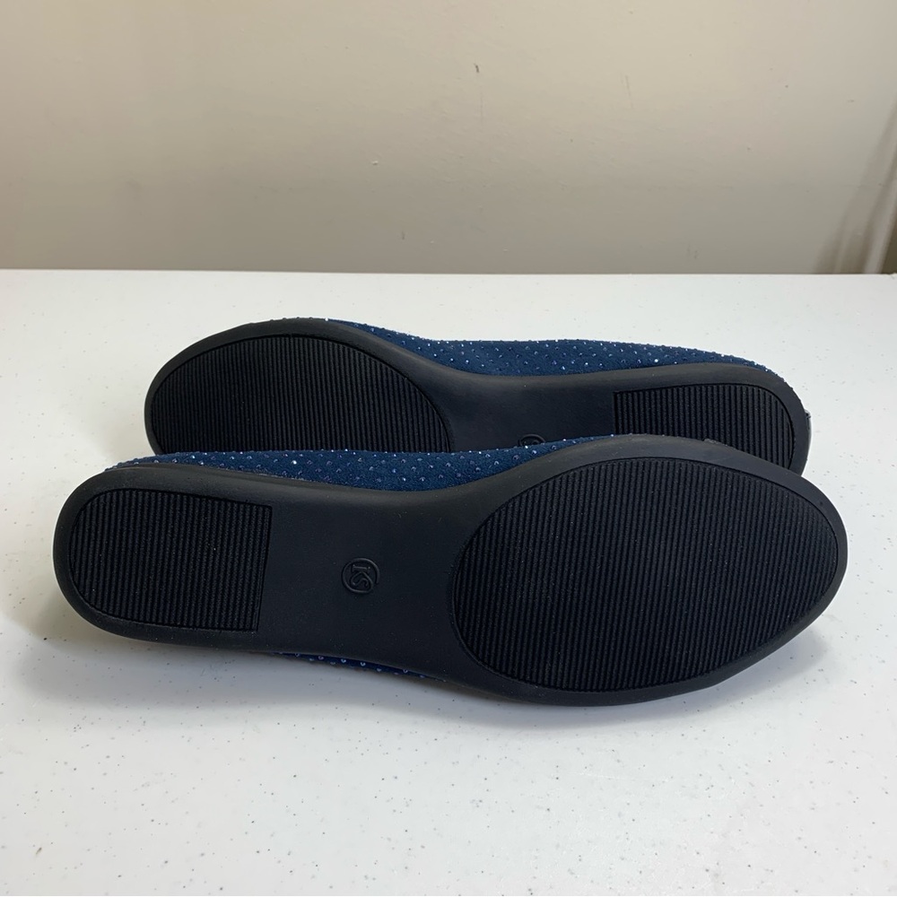Karen Scott Womens Ambree Navy Toe Cap Slip On Shoes -size8.5 - Picture 8 of 13